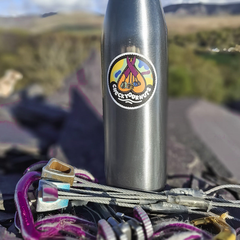 Check your nuts - Sticker - Testicular cancer - Climbers