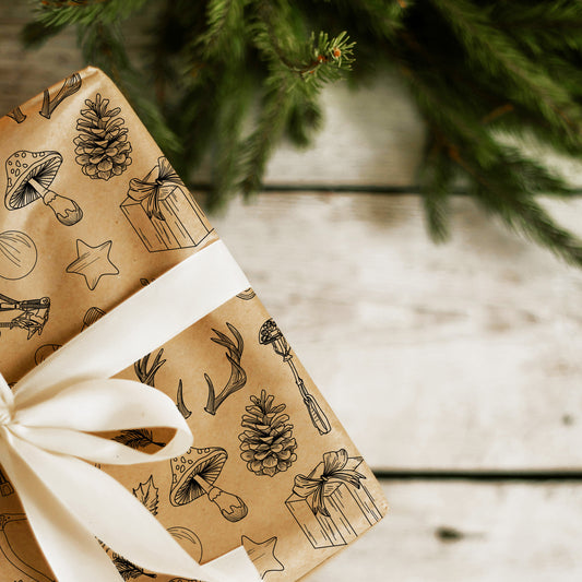 Eco-friendly Christmas Wrapping Paper for Climbers & Hikers