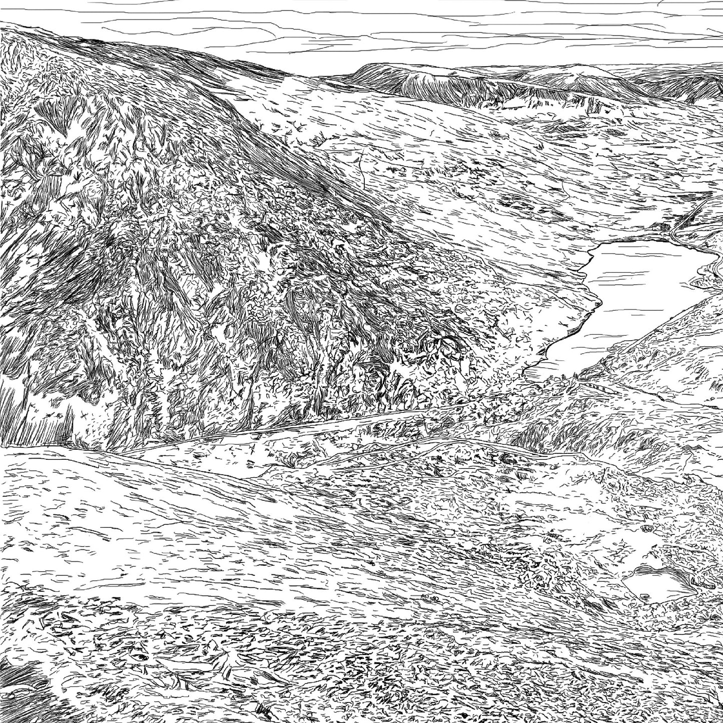 Eryri Ogwen Valley - Art Print