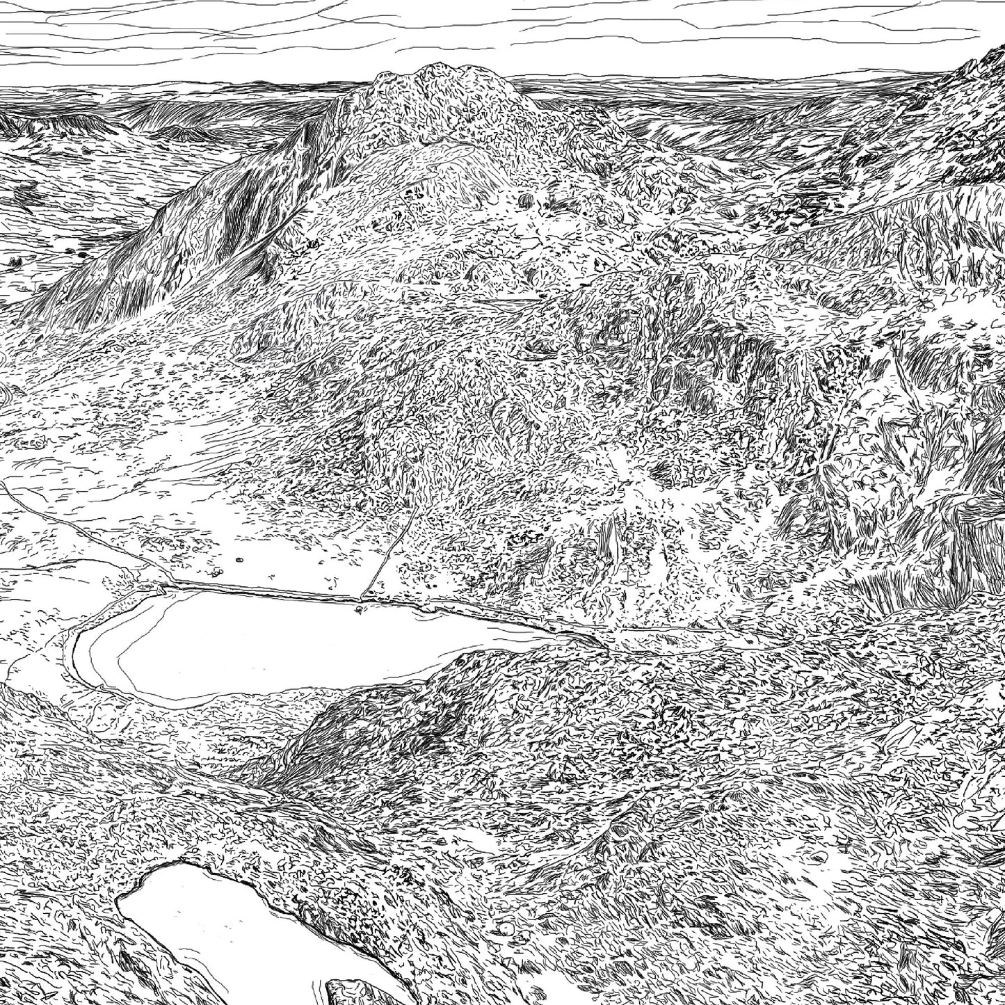 Eryri Ogwen Valley - Art Print