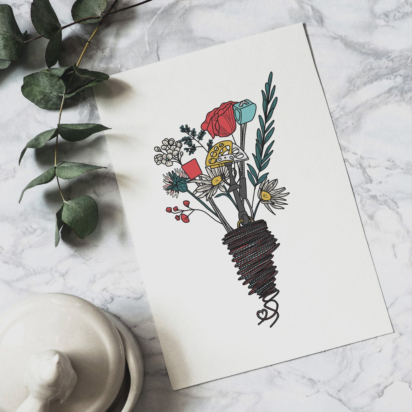 Eco-friendly card for Climbers - Flower Bouquet - Nadia Keating