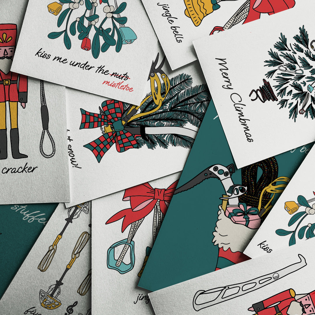 Climbing Christmas Cards - Gift for Climbers - Nadia Keating