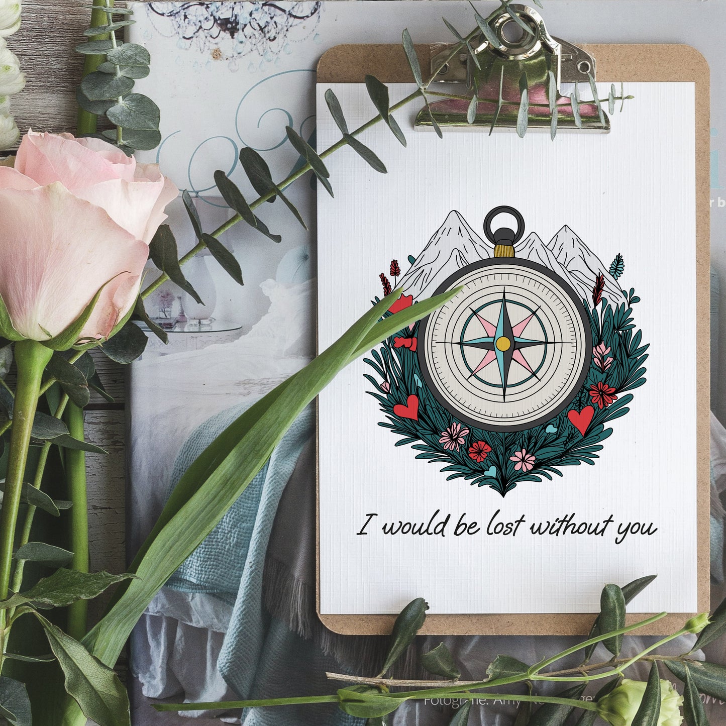 Eco-Friendly Hiking Card - Lost without you