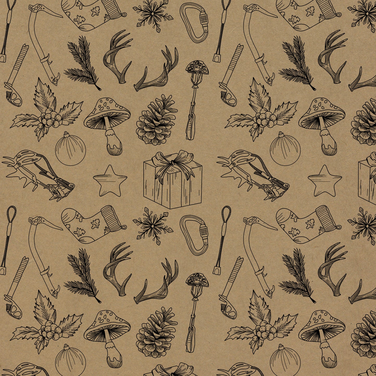 Eco-friendly Christmas Wrapping Paper for Climbers & Hikers