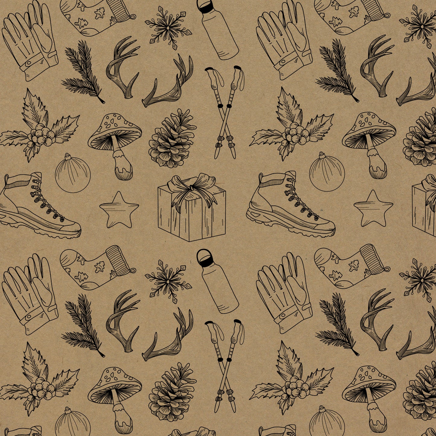 Eco-friendly Christmas Wrapping Paper for Climbers & Hikers